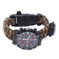 thumbnail image 3 of FLAMEEN Survival Bracelet Watch, Emergency Survival Watch Compass 6 In 1 Multifunctional Whistle And Scraper Portable For First Aid For Camp, 3 of 8