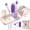 Purple, variant on lalalark 7-in-1 Foldable Baby Bottle Brush Set – BPA Free Silicone Travel Cleaning Kit with Storage Case, Compact for Home & Portable Use, Green