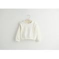 thumbnail image 3 of Conti Kids Baby Female Cotton Long Sleeve Ruffle Sweatshirts White 2-3 Years, 3 of 5