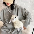 thumbnail image 3 of Jiibva Cute Sheep Crossbody Bag Cartoon Animal Purse Handbags Plush Bag Cartoon Lamb Shoulder Bag Messenger Bag for Women, 3 of 7