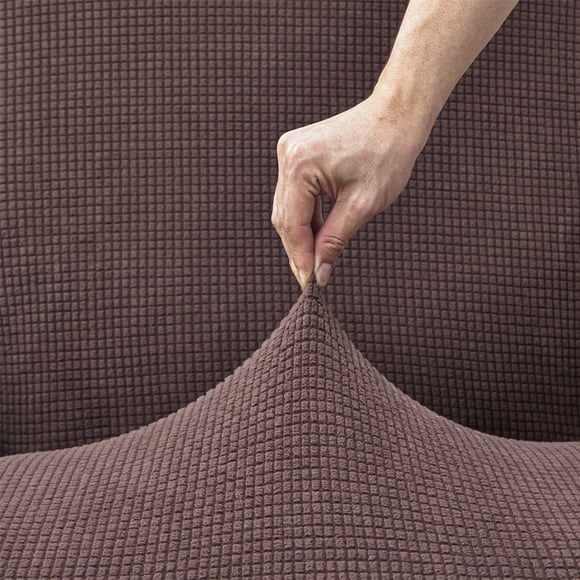 Stretch Recliner Chair Slipcover Elastic Full Coverage Solid Color Sofa Cover Replacement for LAZBOY, Chocolate
