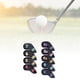 thumbnail image 4 of 9 Unids/Set Golf Iron Cover Cuero Golf Iron Head Covers Headcover Número Colorido Bordado(22 * 17 * 11cm-Negro) Ecomeon no, 4 of 5