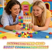 Color Matching Stacking Puzzle Game, Fast Pattern Challenge Ring Stack Game for 2 Players, Competitive Family Tabletop Brain Teaser