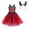 Red, variant on Jkety Kids Halloween Costumes Girls Halloween Kids Girls Cosplay Costume Party Dresses+Headband Cap Clothes Outfit Purple,7-8 Years