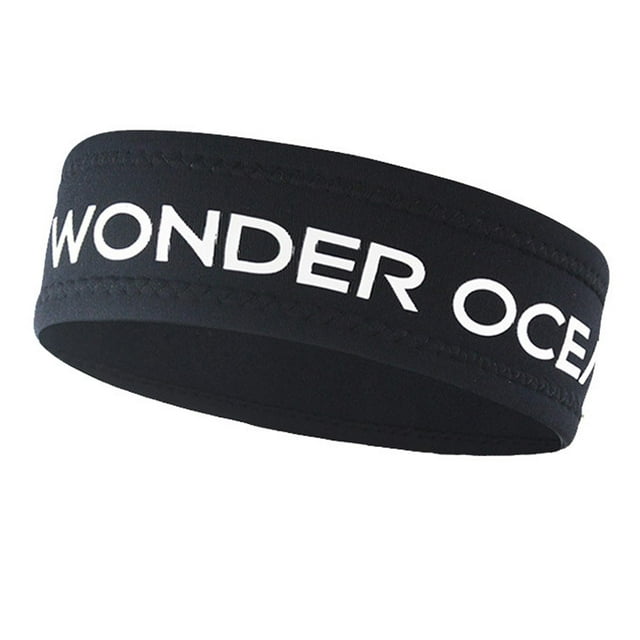 Banda para el cabello deportiva, banda para el cabello para yoga, banda para el cabello para entrenamiento, banda para el sudor para ciclismo, fútbol y yoga. Negro