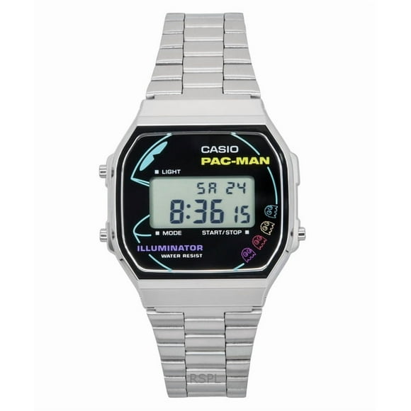 Casio Vintage Digital PAC-MAN Collaboration Quartz A168WEPC-7A Unisex Watch
