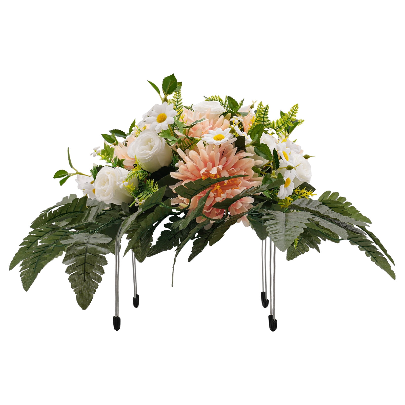 All-Season Artificial Grave Flowers，Realistic Flowers –For Cemetery Memorial Wedding Decoration Outdoor