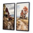 thumbnail image 3 of Designart "Barns Rustic beauty VII" Ensemble d'Art Mural Encadré Granges - Ensemble d'Art Mural Encadré Architecture Marron de 2, 3 of 6