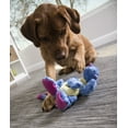thumbnail image 4 of goDog Dragons with Chew Guard Technology Durable Plush Squeaker Dog Toy, Large, Periwinkle, 4 of 5