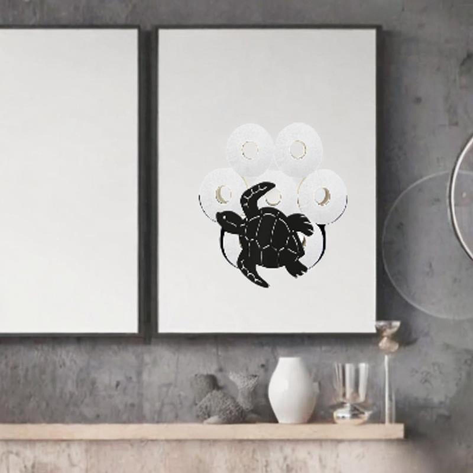Fiocias Creative Toilet Paper Holder Animal Design Iron Wall Mount Tissue Organizer Rack