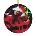 thumbnail image 1 of Adornos navideños colgantes para árbol de Navidad - Adornos navideños colgantes de cerámica - Ideas para regalar adornos navideños, 1 of 8