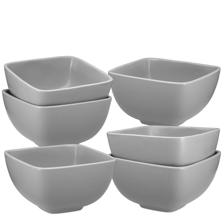 Bruntmor  Large Ceramic Square Bowl Set - 26 Ounce for Pasta
