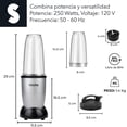 thumbnail image 2 of Procesador De Alimentos Licuadora Con Jarra Para Licuar Vasos Mezcladores Extractor De Jugo Tapas Y Cuchillas De Acero Inoxidable Intercambiables Ideal para Extractor de Nutrientes y Saludable, 2 of 8