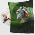 thumbnail image 6 of Naloa Red-Eyed Tree Frog Dog Blanket, 3 Sizes Cat Blanket for Indoor Cats Large Medium Small Dog Gifts-Medium, 6 of 8