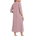 thumbnail image 5 of Lixiuxyad And Comfortable Sleepwear Nightgown For Relaxing At Home Soft Wear Night Dress For Ladies Cozy Sleepshirt With Elegant Design Womens Sleepwear XXL, 5 of 6
