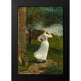 thumbnail image 2 of Homer, Winslow 17x24 Black Modern Framed Museum Art Print Titled - The Dinner Horn (Blowing the Horn at Seaside), 2 of 5