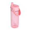 thumbnail image 3 of Elemental Splash Kids Water Bottle - Plastic Water Bottle - BPA Free - Leak Proof - Straw Lid - Pop-it Handle - Durable - For Girls, Boys & School Reusable Water Bottle - 18oz - Rose, 3 of 5