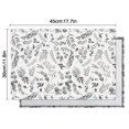 thumbnail image 5 of Set of 6 Bloom and Butterfly Table Mats, Wrinkle Free Heat Resistant Flax Placemats with Wildflower Pattern for Rustic Farmhouse Garden Dining Table, 5 of 5