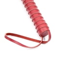 thumbnail image 4 of Sonducket Látigo de equitación con borlas de cuero, látigo ecuestre suave, látigo de entrenamiento de enseñanza portátil con mango antideslizante Gimnasios en casa Rojo Sonducket OD010444-02, 4 of 6