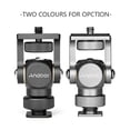 thumbnail image 3 of Andoer Video Monitor Mount Mini LED Light Bracket Holder Ballhead Aluminum Alloy with Cold Shoe Mount 1/4 Inch Screw for DSLR Camera, 3 of 7