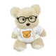 thumbnail image 2 of Kit de costura para hacer muñecos de peluche con gafas de oso, decoraciones hechas a mano para muñecas de mujer. Blanco, 2 of 9
