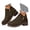 AG, variant on VintGreene Low Heel Short Booties Suede Casual Side Zipper Shoes Outdoor Walking Ankle Boots Non Slip on Hiking Sneaker Green Size 7