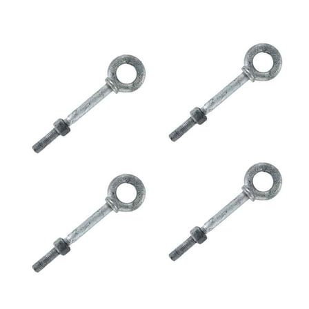 1/2" x  3-1/4" Galvanized Shoulder Eye Bolt – 4 Pack