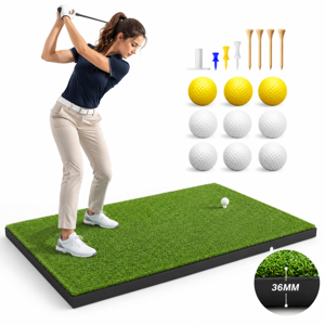 Golf Mat 36mm: 5x4ft/6x4ft Hitting Practice Outdoor Indoor