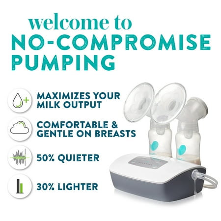 Evenflo Advanced Double Electric Hospital-Strength Breast Pump with 3 Flange Sizes