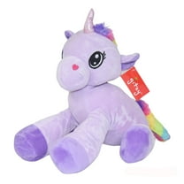 Gitzy Squishy Soft Purple Unicorn 14 Inch Stuffed Plush Toy