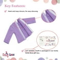 thumbnail image 6 of Emily Rose Doll Pajamas Purple Polka Dot with Puppy Slippers 4-Piece 14-inch, 6 of 9