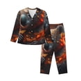 thumbnail image 1 of Balery Cute Maple Leaf Koala Conjunto de Pijama con Estampado para Mujer, Conjunto de Dos Piezas con Manga Larga, Ropa de Dormir Suave con Bolsillos, Pijamas Cómodos-X-Large, 1 of 7