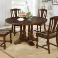 thumbnail image 2 of Griselda Plank-Style Round Dining Table, Brown Cherry, 2 of 2