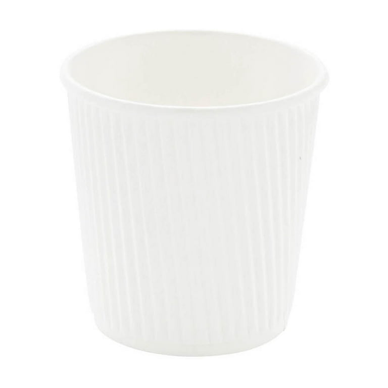 4 Ounces White Disposable Double Wall Coffee and Tea Cup 500 Count Box