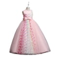 thumbnail image 3 of Vestido de noche para niños, vestido de princesa para niñas, cintura alta, sin mangas, vestido de niña anfitriona para actuación de piano, 3 of 3