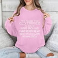thumbnail image 2 of Jinhomg Womens 2026 Fashion Sweatshirt Cute Letter Print Pullover Oversized Comfy Long Sleeve Drop Shoulder Tops Casual Daily Wear Pink XL, 2 of 6