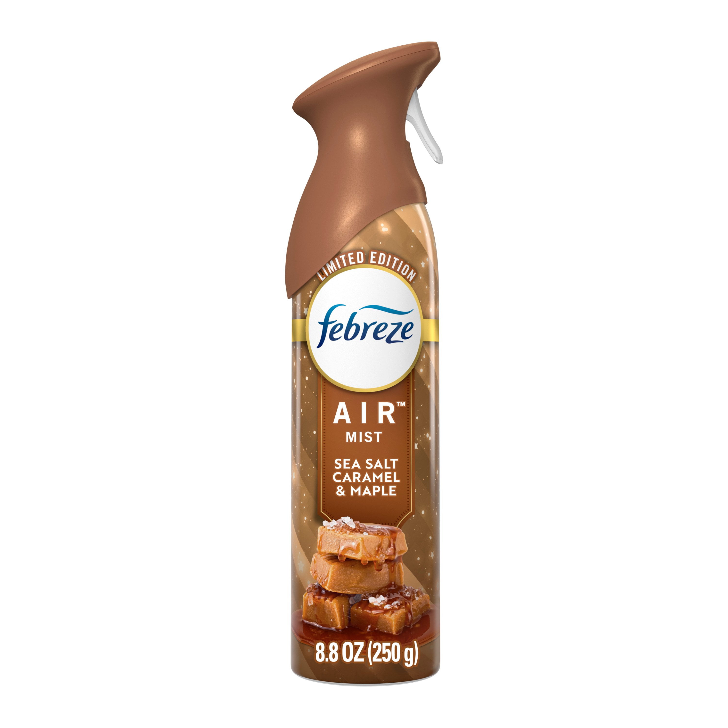(3 pack) Febreze Air Mist, Odor-Fighting Air Freshener, Sea Salt Caramel & Maple, 8.8 oz. Aerosol Can