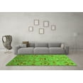 thumbnail image 3 of Ahgly Company Indoor Round Abstract Green Modern Area Rugs, 8' Round, 3 of 4