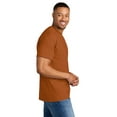 thumbnail image 4 of Crown Craze Heavy Cotton T-Shirt for Men | 100% Cotton Classic Fit Short Sleeve Texas Orange Tee, L, 4 of 5