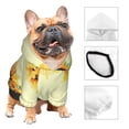 thumbnail image 3 of Fotbe Sunflowers On A Yellow Background Sudadera con Estampado para Perros Pequeños – Suéter con Capucha para Mascotas, Tela Suave de Forro Polar con Bolsillo-XX-Large, 3 of 7