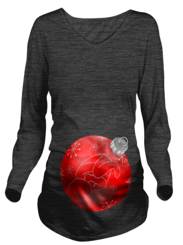 christmas ornament maternity shirt