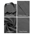 thumbnail image 5 of COOFANDY Mens Short Sleeve Casual Button Down Shirts Summer Untucked Dress Shirts with Pocket, 5 of 6