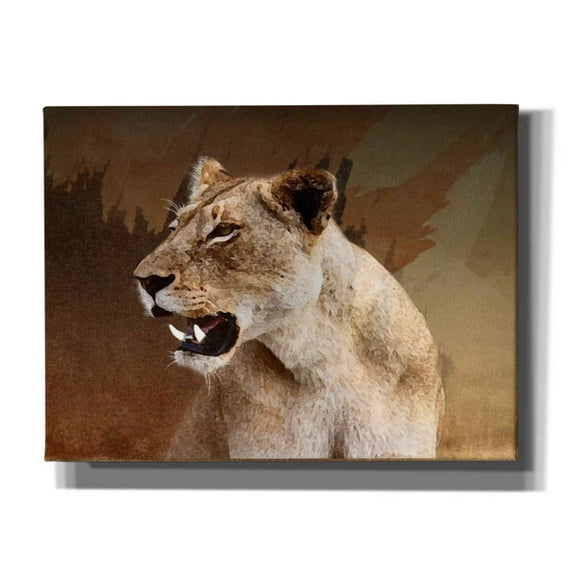 Epic Graffiti 'Wildness Lioness' by Karen Smith, Canvas Wall Art, 16"x12"