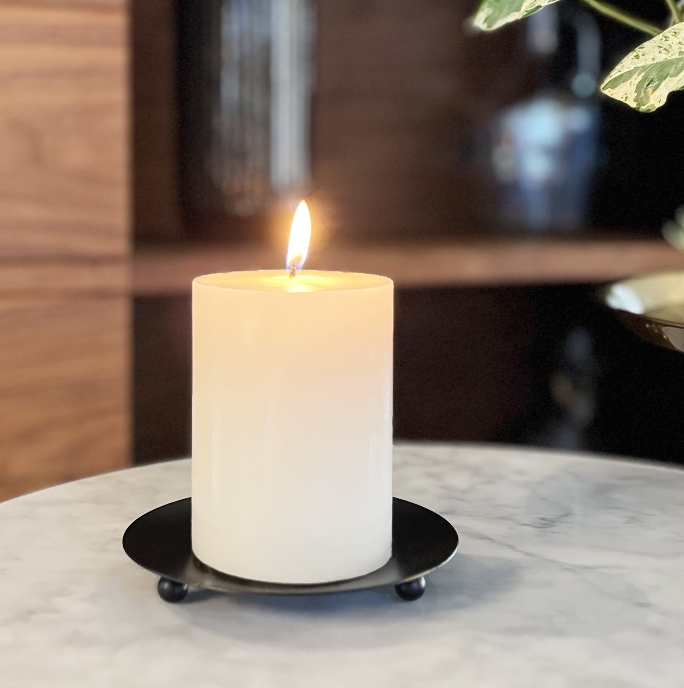 (2 pack) Mainstays Single Wick 3" x 4" Pillar Candle, Unscented, Ivory
