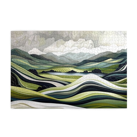 1000 PCS 1000 piece puzzle for adults Fun mountain landscape High difficulty puzzle Unique Artwork for Adults Chic mountain landscape Wooden Puzzle 1000 Piece Gift for Puzzle & Landscape Enthusiasts