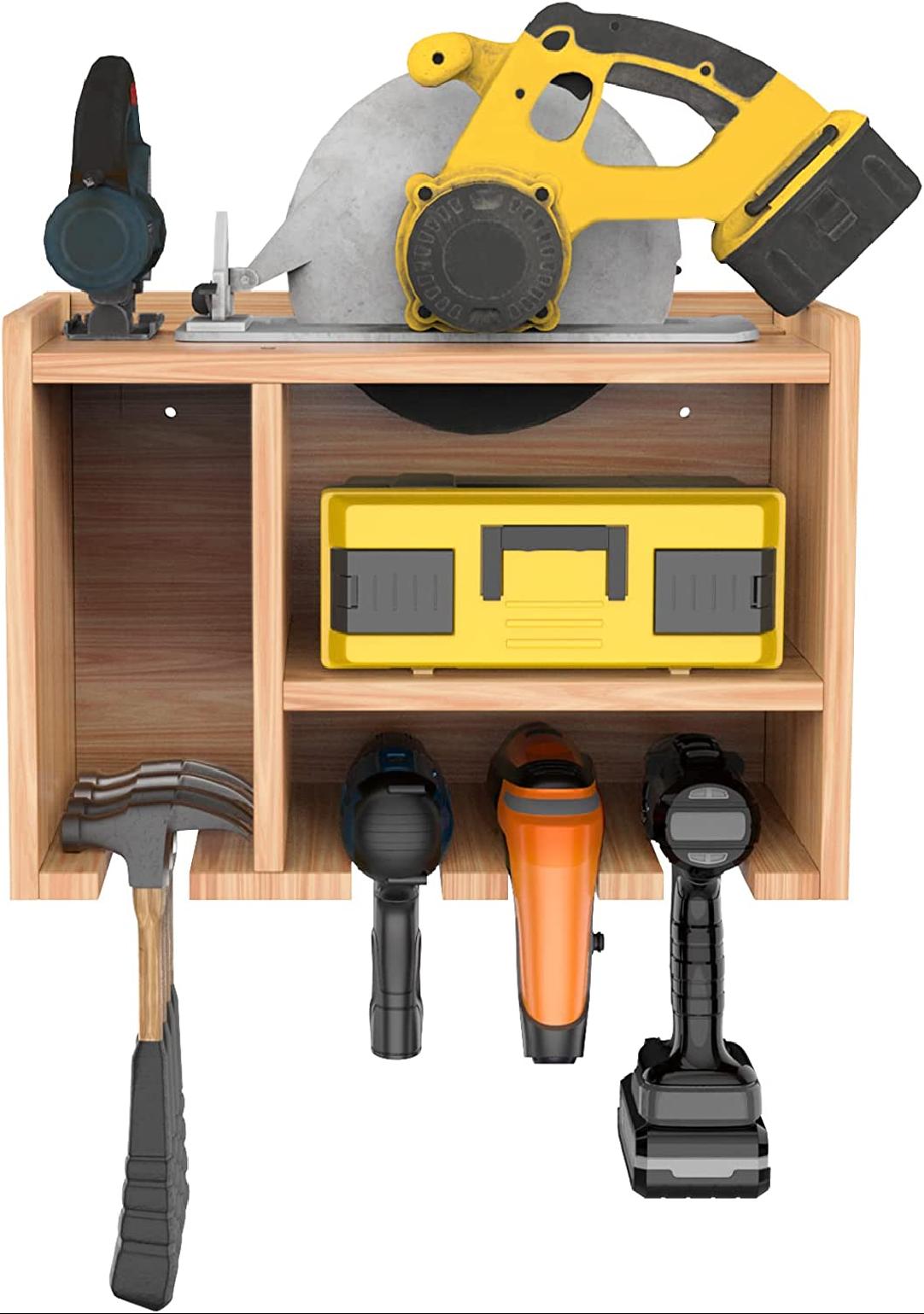 Power Tool Organizer, Power Tool charging station, Drill Charging Station, Drill Holder Storage