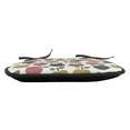 thumbnail image 3 of Autumn Chair Seating Cushion, Seasonal Fruits Apples Doodle Simplistic Design Print Illustration, Soft Seat Pads for Office with Anti-slip Backing, 16"x16", Pale Ruby and Pale Coffee, by Ambesonne, 3 of 7