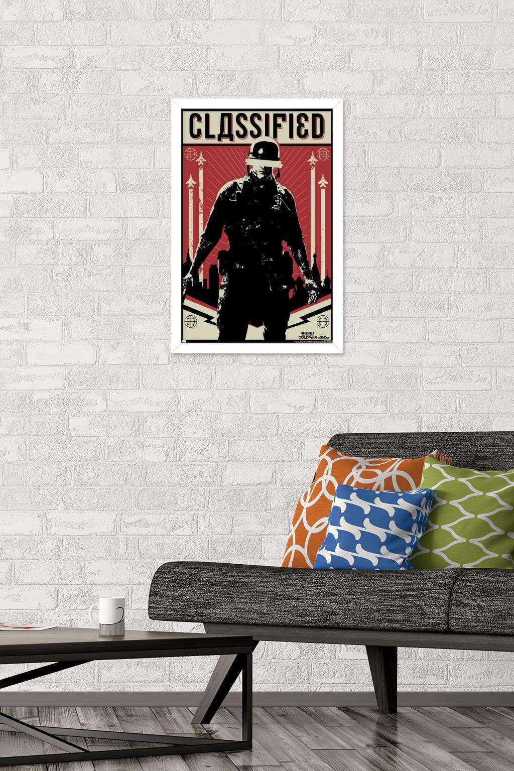 Call of Duty: Black Ops Cold War - Classified Wall Poster, 14.725" x 22.375", Framed