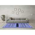 thumbnail image 3 of Ahgly Company Indoor Round Abstract Blue Contemporary Area Rugs, 7' Round, 3 of 4