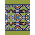 thumbnail image 2 of IBA Indianbeautifulart Tissu Ethnique Damas Vert Dentelle Couture Velours 9 Yards 2 Pouces, 2 of 2